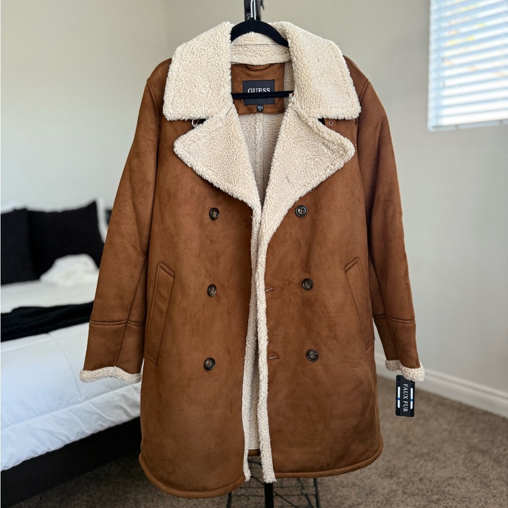 GUESS | Men’s Faux-Shearling Coat